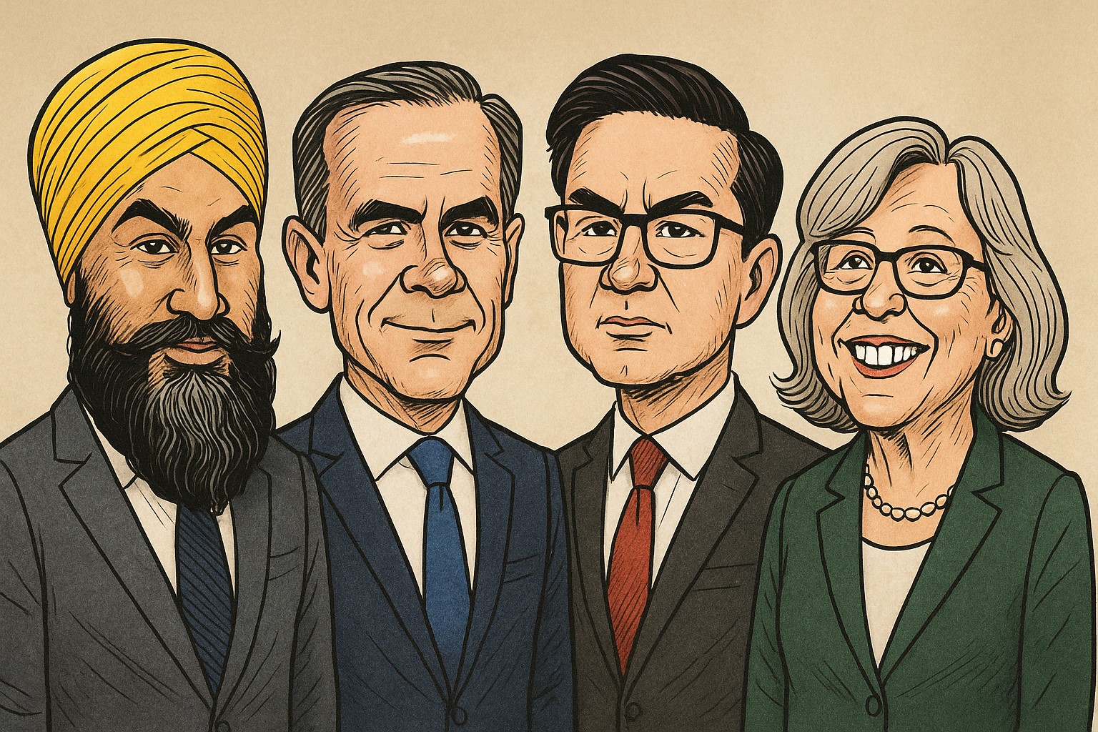 Singh-Carney-Poilievre-May